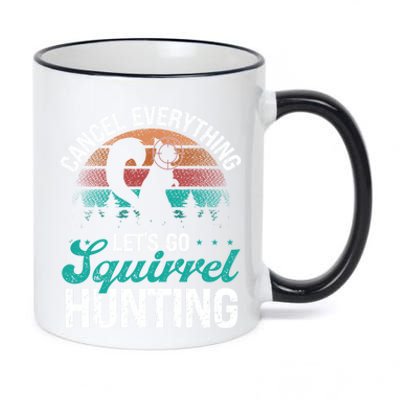 Squirrel Hunter Cancel Everything Vintage Squirrel Hunting Gift 11oz Black Color Changing Mug