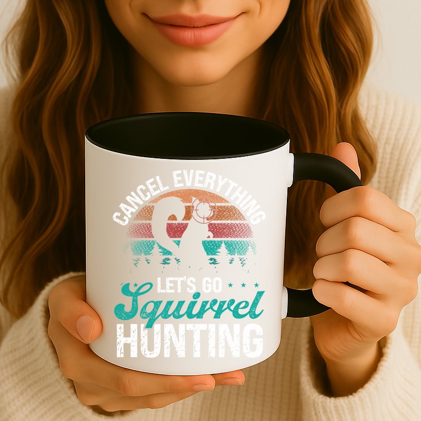 Squirrel Hunter Cancel Everything Vintage Squirrel Hunting Gift Mug