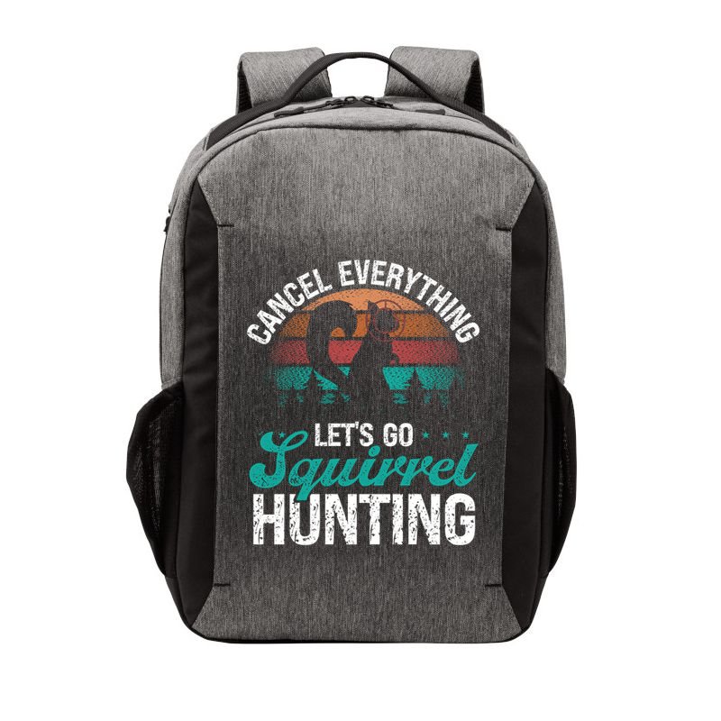 Squirrel Hunter Cancel Everything Vintage Squirrel Hunting Gift Vector Backpack