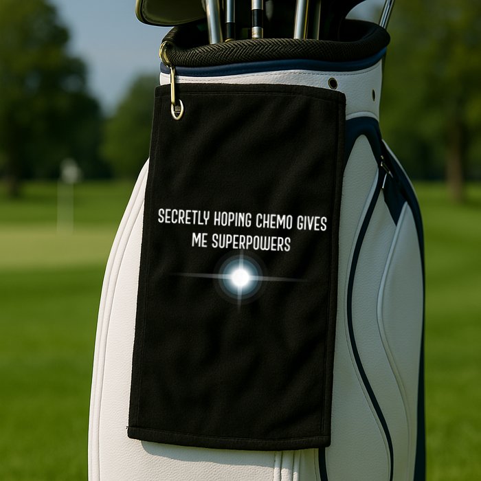 Secretly Hoping Chemo Gives Me Superpowers Golf Towel
