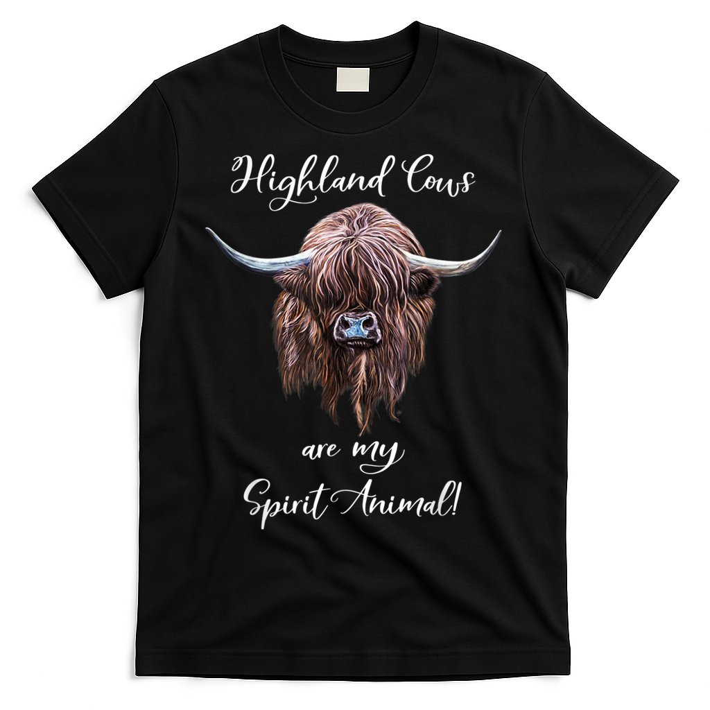 Scottish Highland Cow Spirit Animal T-Shirt