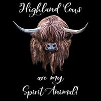 Scottish Highland Cow Spirit Animal Baby Bodysuit