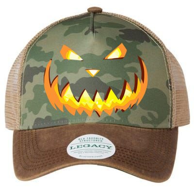 Scary Halloween Cute Gift Evil Grin Pumpkin Smile JackOLantern Cool Gift Legacy Tie Dye Trucker Hat