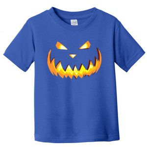 Scary Halloween Cute Gift Evil Grin Pumpkin Smile JackOLantern Cool Gift Toddler T-Shirt