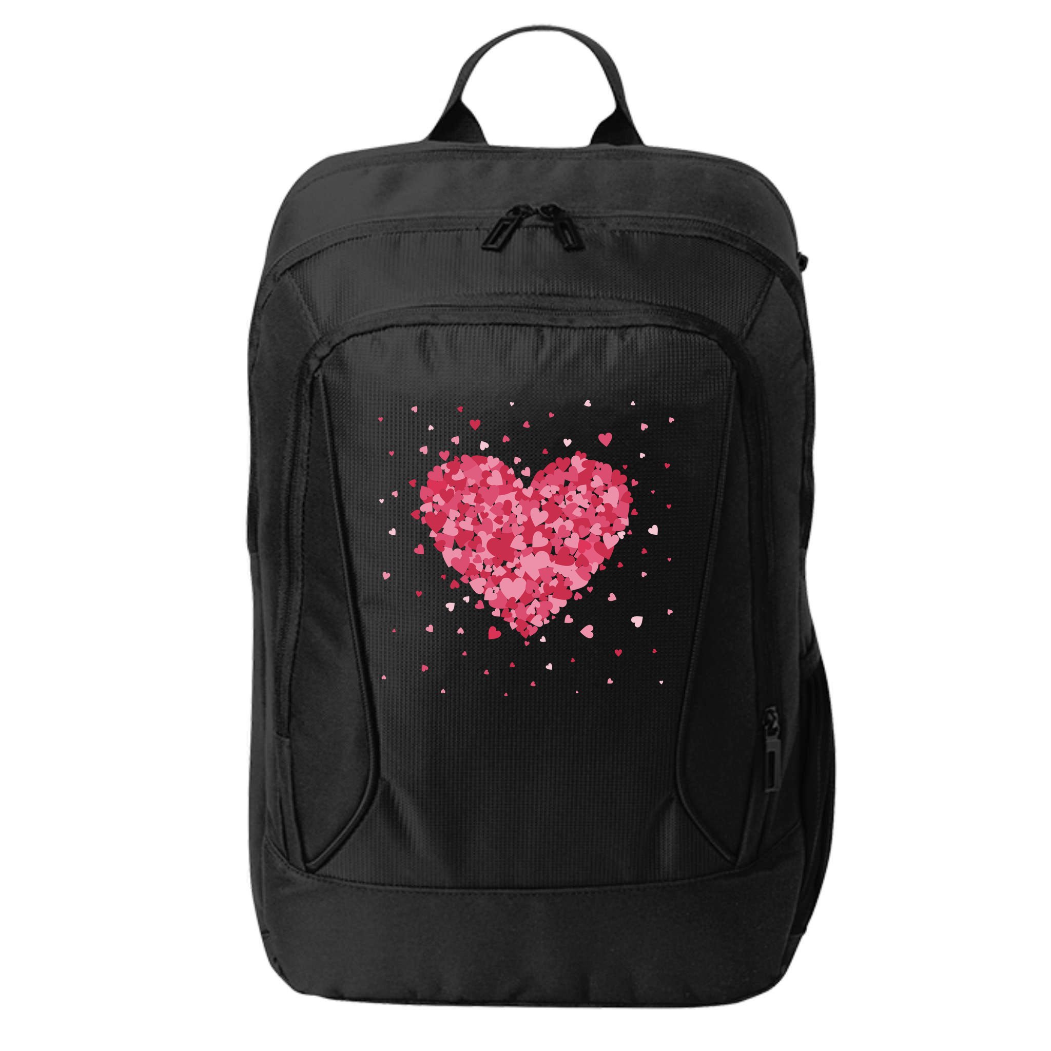 Scattered Heart Cute Valentines Day Gift City Backpack