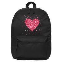 Scattered Heart Cute Valentines Day Gift 16 in Basic Backpack