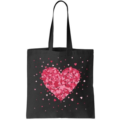 Scattered Heart Cute Valentines Day Gift Bag