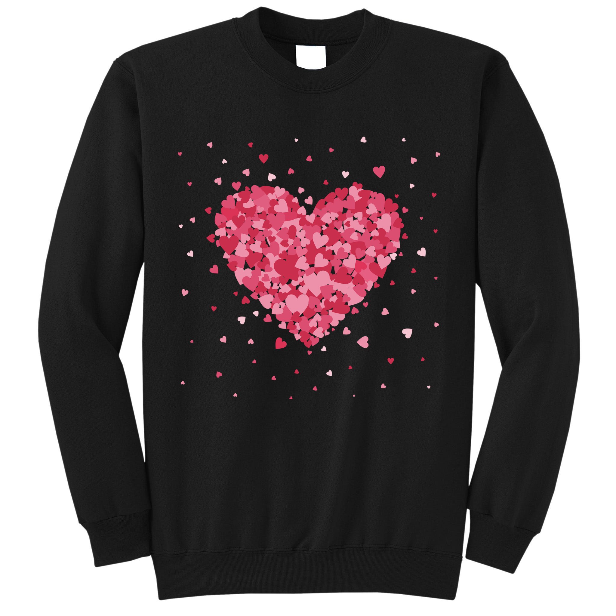 Scattered Heart Cute Valentines Day Gift Tall Sweatshirt