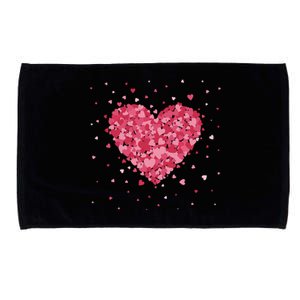 Scattered Heart Cute Valentines Day Gift Microfiber Hand Towel