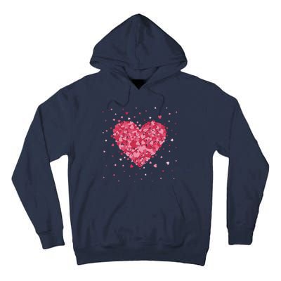 Scattered Heart Cute Valentines Day Gift Tall Hoodie