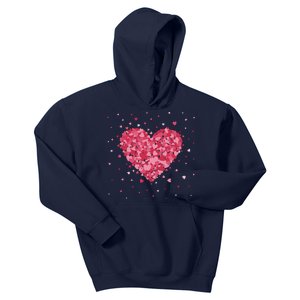 Scattered Heart Cute Valentines Day Gift Kids Hoodie