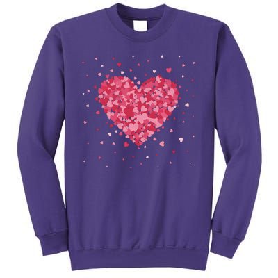 Scattered Heart Cute Valentines Day Gift Sweatshirt