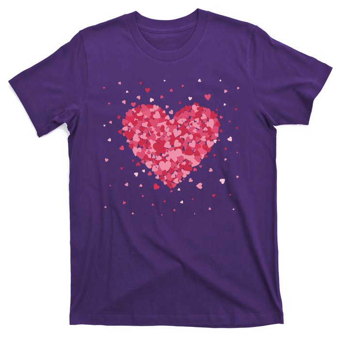 Scattered Heart Cute Valentines Day Gift T-Shirt