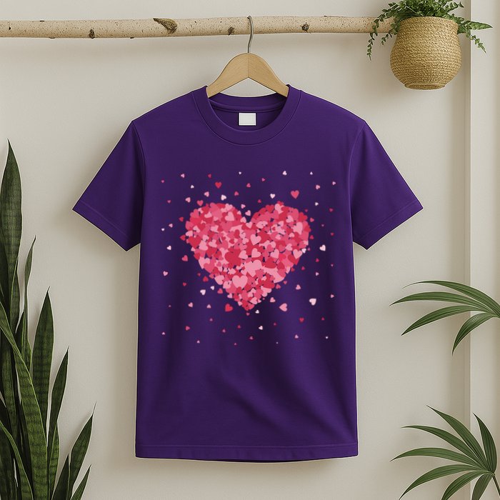 Scattered Heart Cute Valentines Day Gift T-Shirt