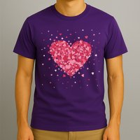 Scattered Heart Cute Valentines Day Gift T-Shirt