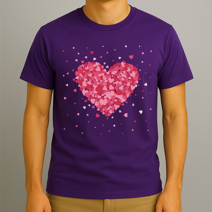 Scattered Heart Cute Valentines Day Gift T-Shirt
