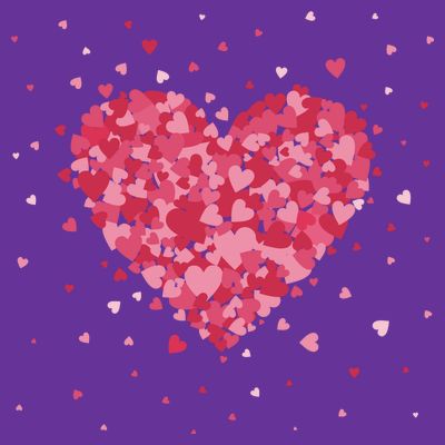 Scattered Heart Cute Valentines Day Gift T-Shirt