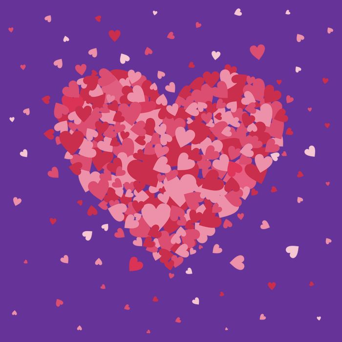 Scattered Heart Cute Valentines Day Gift T-Shirt