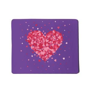 Scattered Heart Cute Valentines Day Gift Mousepad