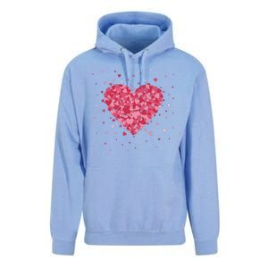 Scattered Heart Cute Valentines Day Gift Unisex Surf Hoodie