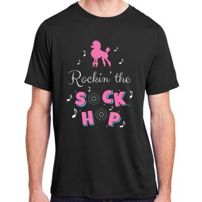 Sock Hop Costume Girl Women Pink Poodle Adult ChromaSoft Performance T-Shirt