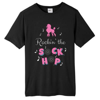 Sock Hop Costume Girl Women Pink Poodle Tall Fusion ChromaSoft Performance T-Shirt