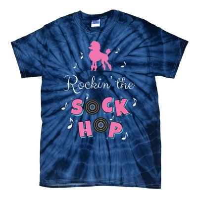 Sock Hop Costume Girl Women Pink Poodle Tie-Dye T-Shirt