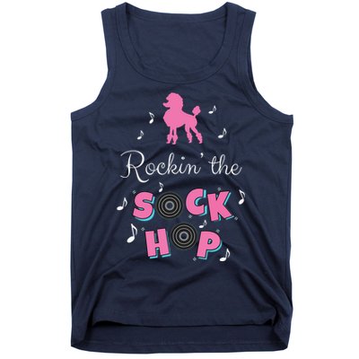 Sock Hop Costume Girl Women Pink Poodle Tank Top