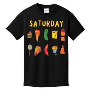 Saturday Hungry Caterpillars Vegan Lover Kids T-Shirt