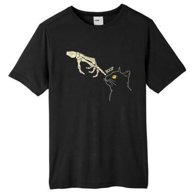 Skeleton Hand Cat Boop Black Cat Funny Feline Gift Tall Fusion ChromaSoft Performance T-Shirt