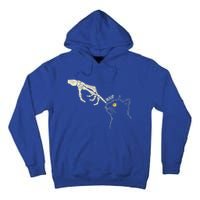 Skeleton Hand Cat Boop Black Cat Funny Feline Gift Tall Hoodie