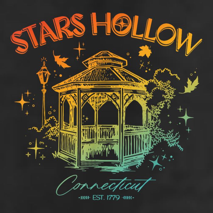 Stars Hollow Connecticut Est 1779 7 Panel Mesh Trucker Snapback Hat