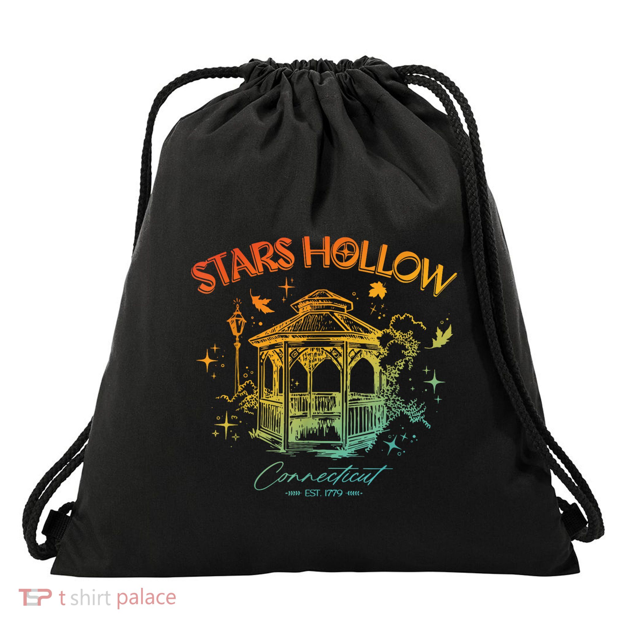 Stars Hollow Connecticut Est 1779 Drawstring Bag
