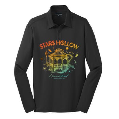 Stars Hollow Connecticut Est 1779 Silk Touch Performance Long Sleeve Polo