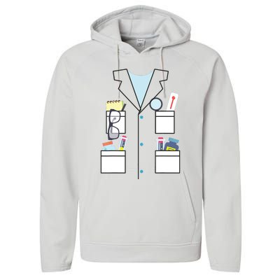 Scientist Halloween Costume Cute Chemist Science Performance Fleece Hoodie