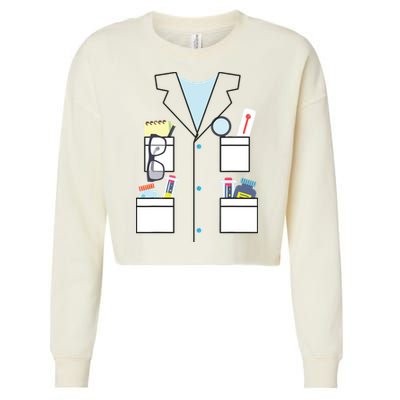 Scientist Halloween Costume Cute Chemist Science Cropped Pullover Crew