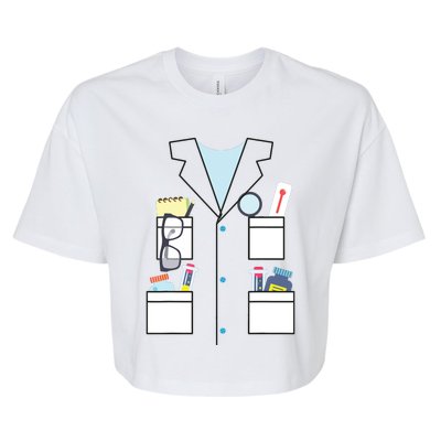 Scientist Halloween Costume Cute Chemist Science Bella+Canvas Jersey Crop Tee