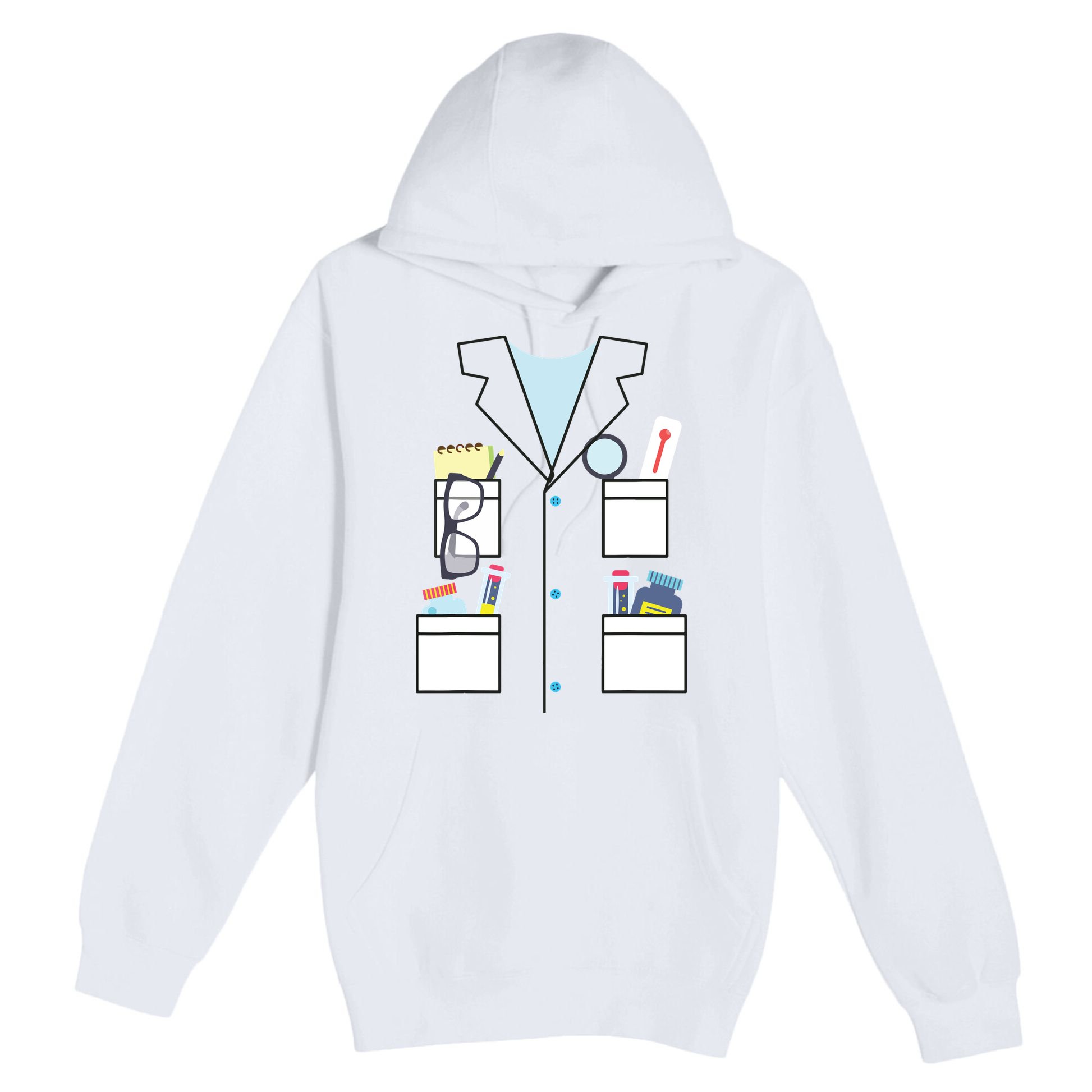 Scientist Halloween Costume Cute Chemist Science Premium Pullover Hoodie