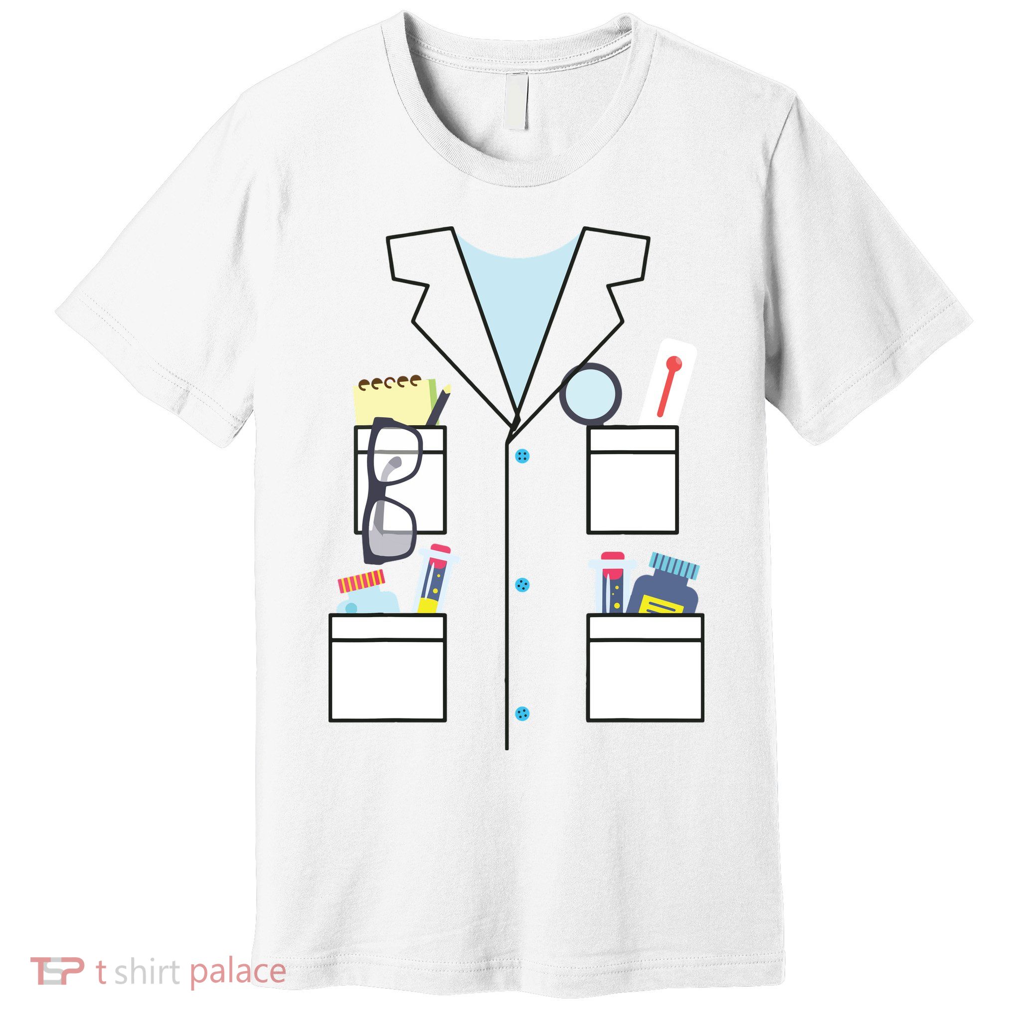 Scientist Halloween Costume Cute Chemist Science Premium T-Shirt