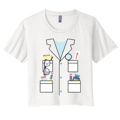 Scientist Halloween Costume Cute Chemist Science Crop Top