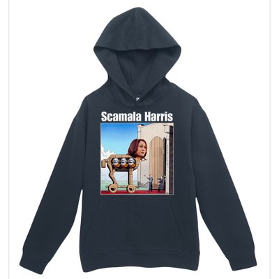 Scamala Harris Communism Trojan Horse Funny Trump 2024 Urban Pullover Hoodie