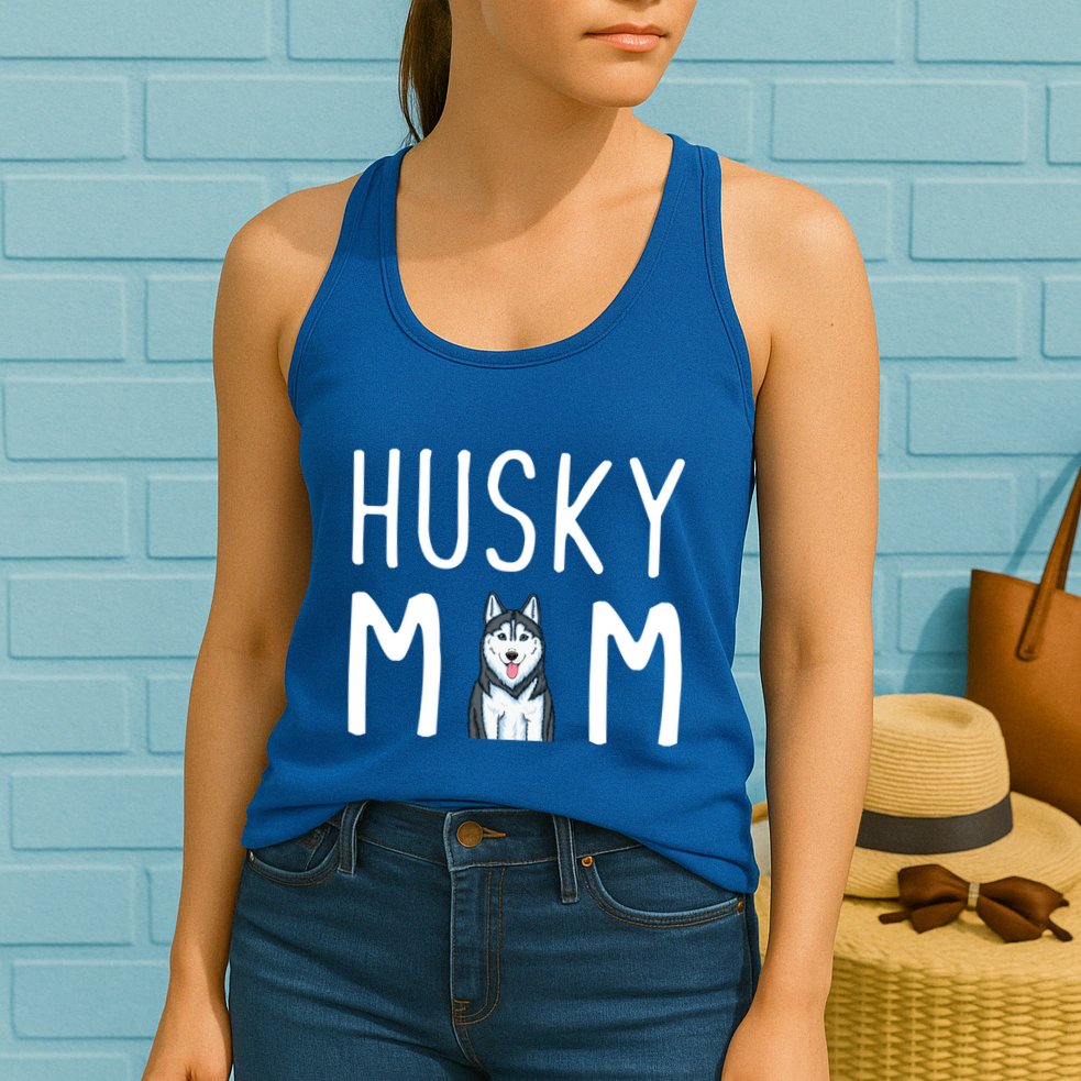 Siberian Husky Dog Mama Husky Mom Gift Womens Tank Top