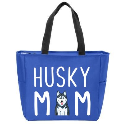 Siberian Husky Dog Mama Husky Mom Gift Zip Tote Bag