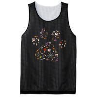 Spooky Halloween Dog Accessories Paw Print Candy Pumpkin Ghost Mesh Reversible Basketball Jersey Tank