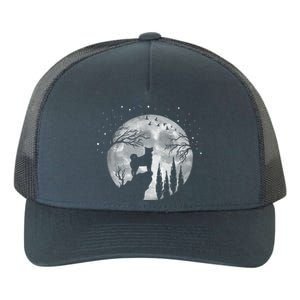 Siberian Husky Dog Full Moon At Night Funny Gift Dogs Sibarian Husky Great Gift Yupoong Adult 5-Panel Trucker Hat