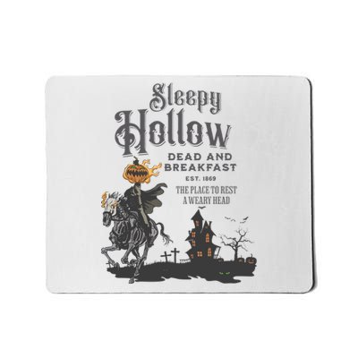 Sleepy Hollow Dead And Breakfast Scary Horror Halloween Mousepad