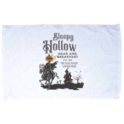 Sleepy Hollow Dead And Breakfast Scary Horror Halloween Microfiber Hand Towel