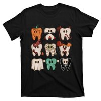 Spooky Halloween Dentist Funny Teeth Crewneck Halloween T-Shirt