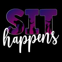 Sit Happens Dog Trainer Dog Training Funny Gift City Backpack