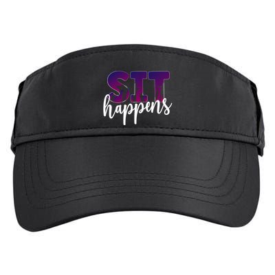 Sit Happens Dog Trainer Dog Training Funny Gift Adult Drive Performance Visor
